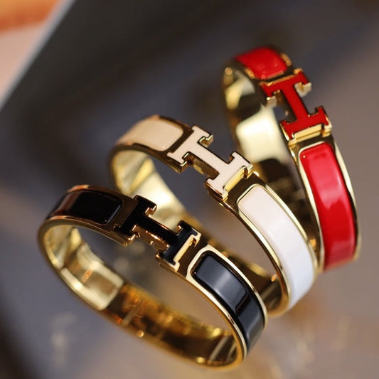 [⭐moonlume]H BRACELET 12MM GOLD