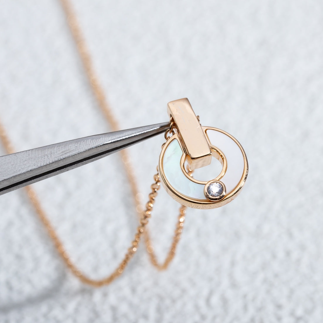 [⭐moonlume]GARI NECKLACE PINK GOLD MOP
