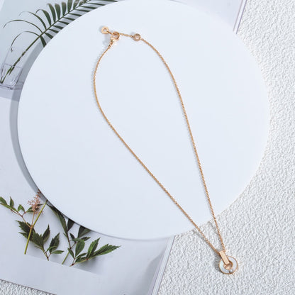 [⭐moonlume]GARI NECKLACE PINK GOLD MOP
