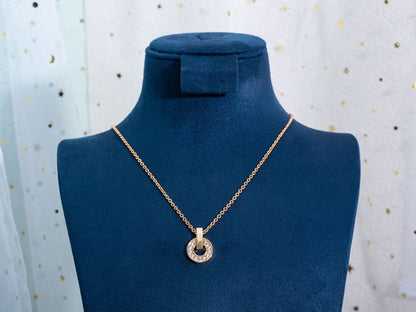 [⭐moonlume]GARI NECKLACE PINK GOLD DIAMOND
