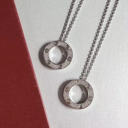 [⭐moonlume]LOVE NECKLACE ADJUSTABLE SILVER