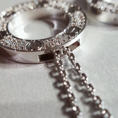[⭐moonlume]LOVE NECKLACE ADJUSTABLE SILVER