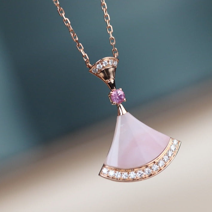 [⭐moonlume]DREAM NECKLACE PINK MOP DIAMOND