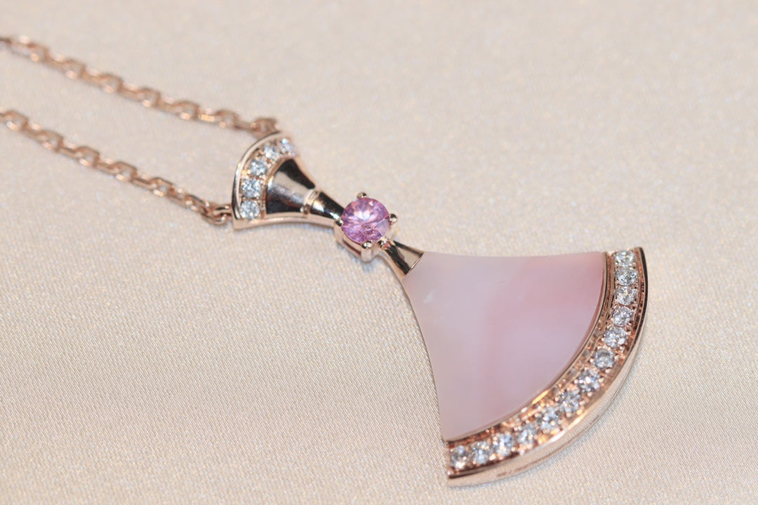 [⭐moonlume]DREAM NECKLACE PINK MOP DIAMOND