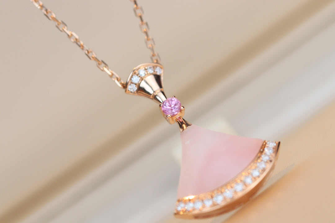 [⭐moonlume]DREAM NECKLACE PINK MOP DIAMOND