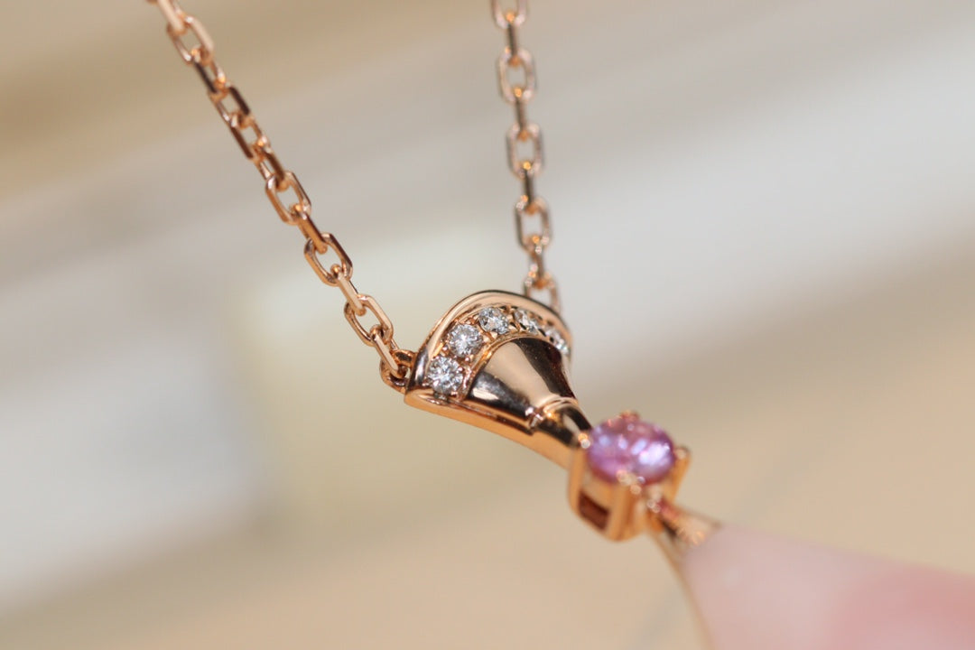 [⭐moonlume]DREAM NECKLACE PINK MOP DIAMOND