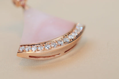 [⭐moonlume]DREAM NECKLACE PINK MOP DIAMOND