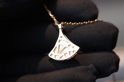 [⭐moonlume]DREAM NECKLACE WHITE MOP PINK GOLD 1 DIAMOND