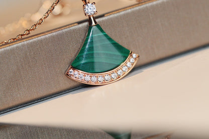 [⭐moonlume]DREAM NECKLACE MALACHITE DIAMOND