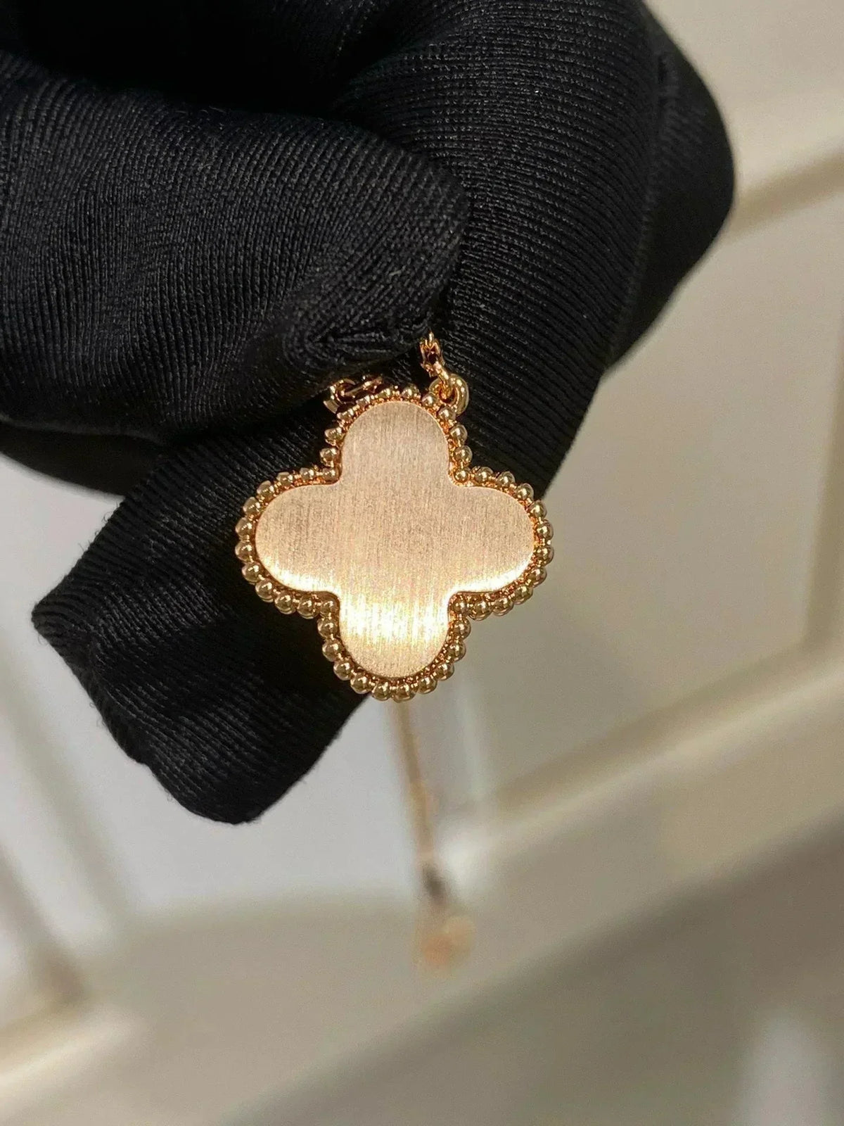 [⭐moonlume]CLOVER 15MM DIAMOND RHODONITE NECKLACE