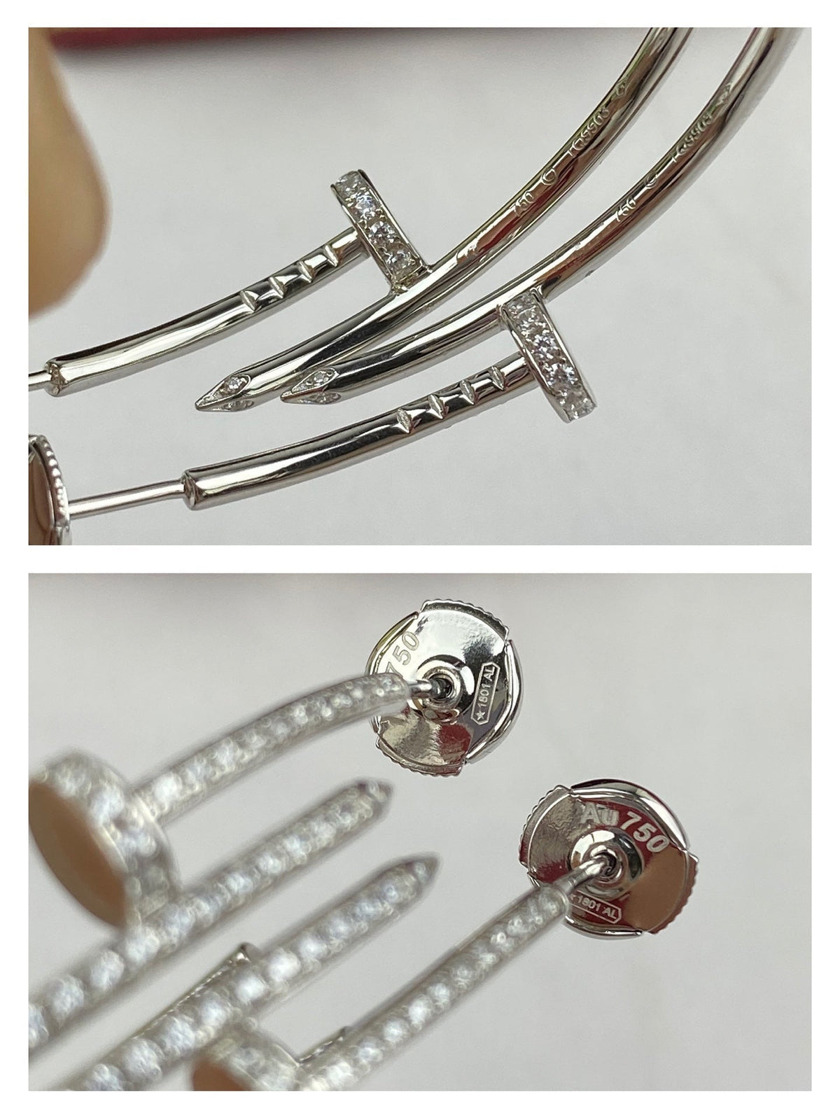 [⭐moonlume]JUSTE EARRINGS FULL DIAMONDS 1.8MM