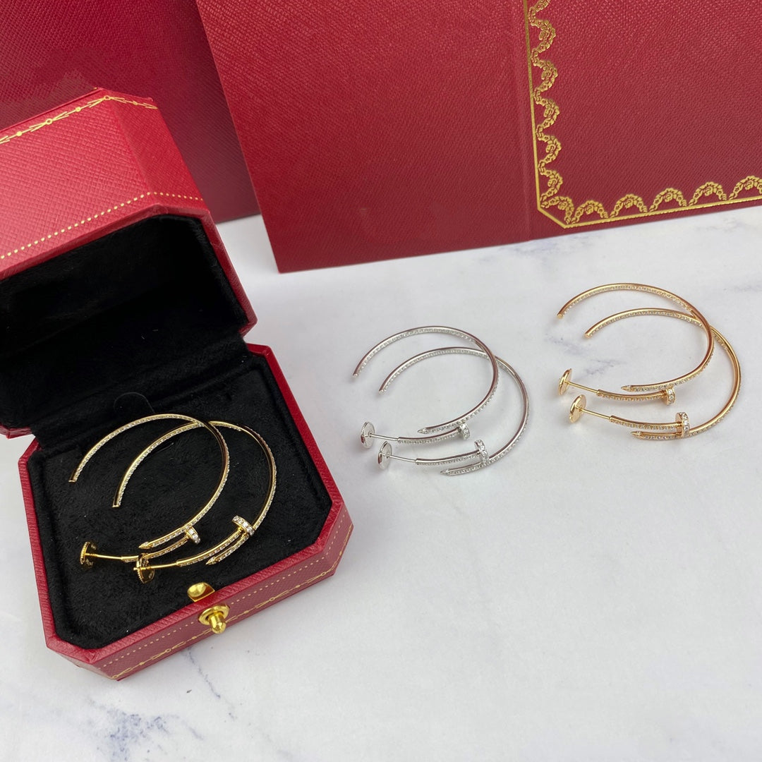 [⭐moonlume]JUSTE EARRINGS FULL DIAMONDS 1.8MM