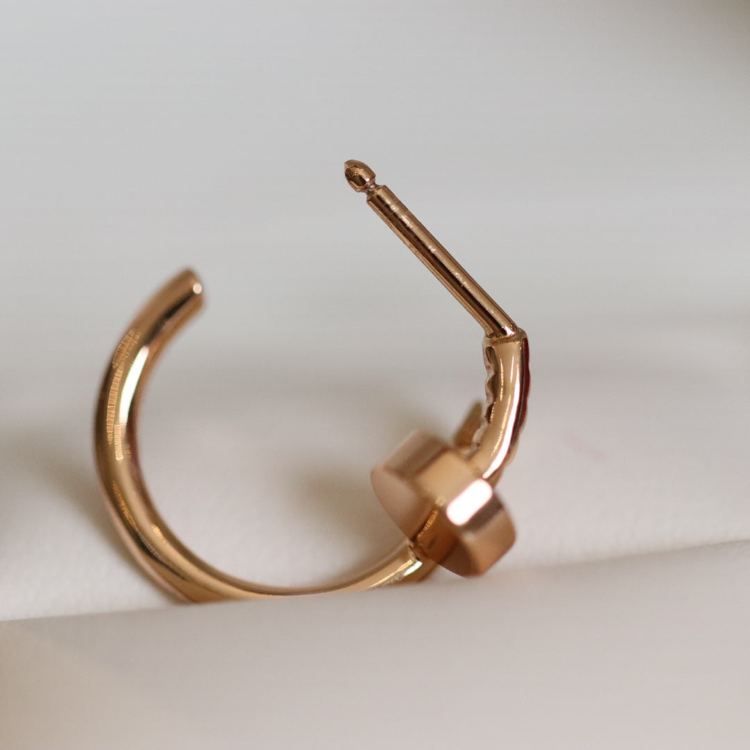 [⭐moonlume]JUSTE EARRINGS PINK GOLD