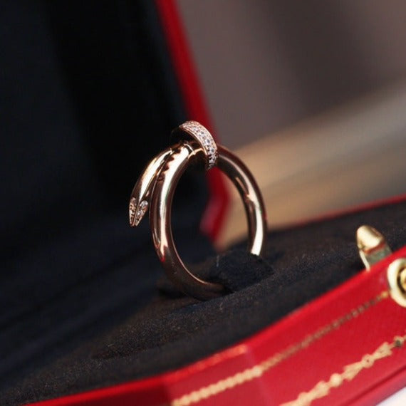 [⭐moonlume]JUSTE RING 2.65MM PINK GOLD DIAMOND