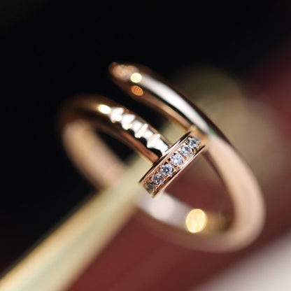 [⭐moonlume]JUSTE RING 2.65MM PINK GOLD DIAMOND