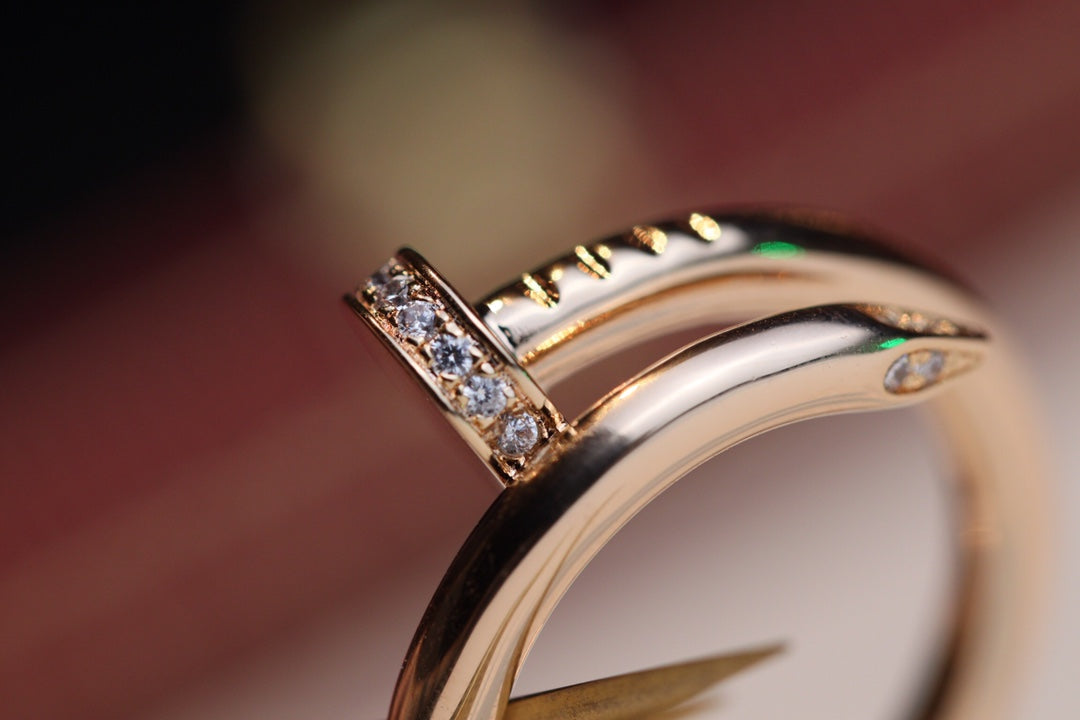 [⭐moonlume]JUSTE RING 2.65MM PINK GOLD DIAMOND