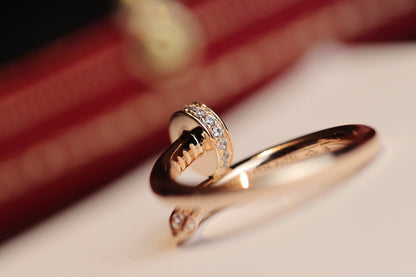 [⭐moonlume]JUSTE RING 2.65MM PINK GOLD DIAMOND
