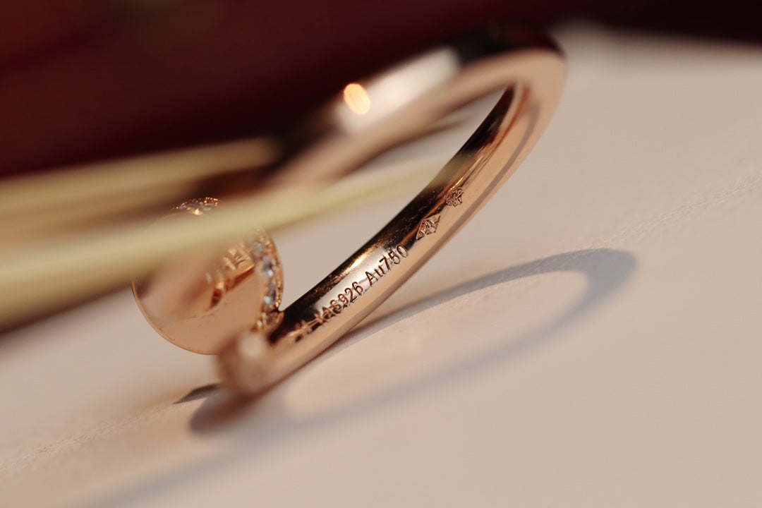 [⭐moonlume]JUSTE RING 2.65MM PINK GOLD DIAMOND