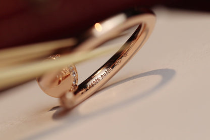 [⭐moonlume]JUSTE RING 2.65MM PINK GOLD DIAMOND