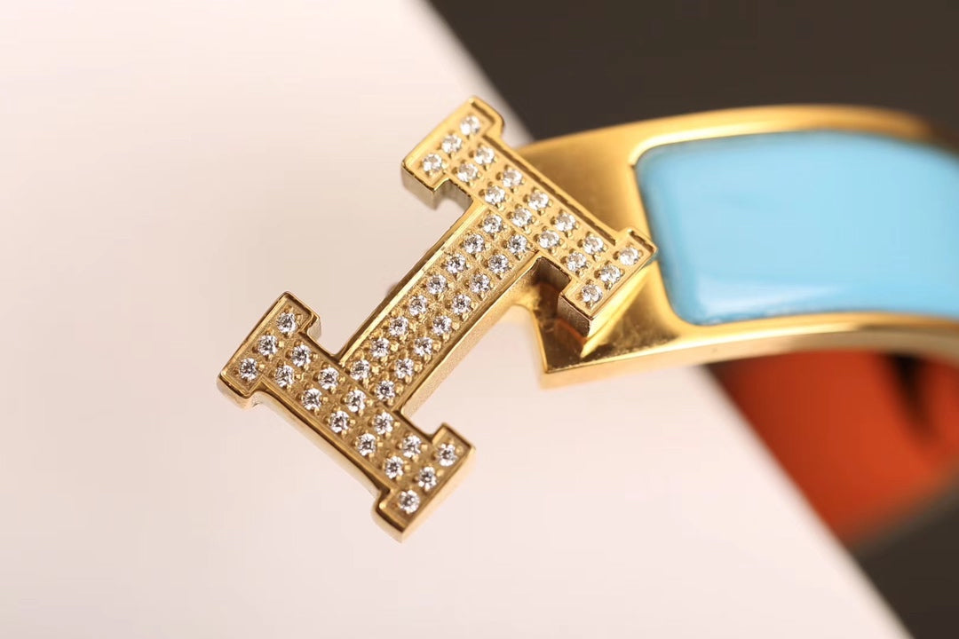 [⭐moonlume]H CLOUD BLUE BRACELET GOLD DIAMOND