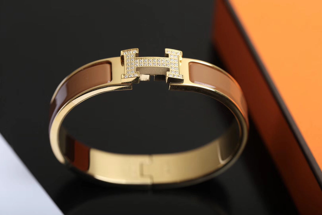 [⭐moonlume]H BRACELET GOLD DIAMOND