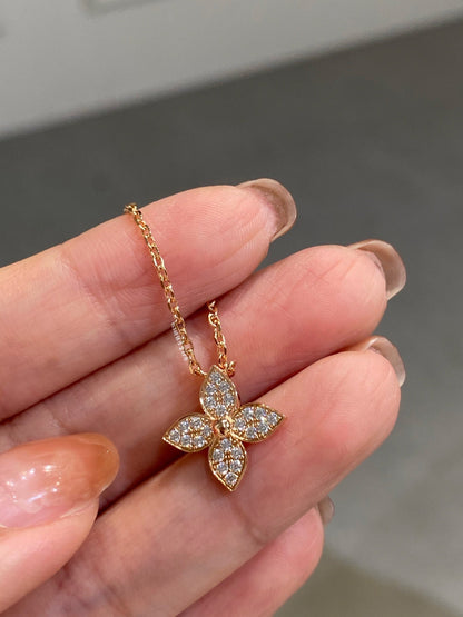 [⭐moonlume]STAR DIAMOND NECKALCE