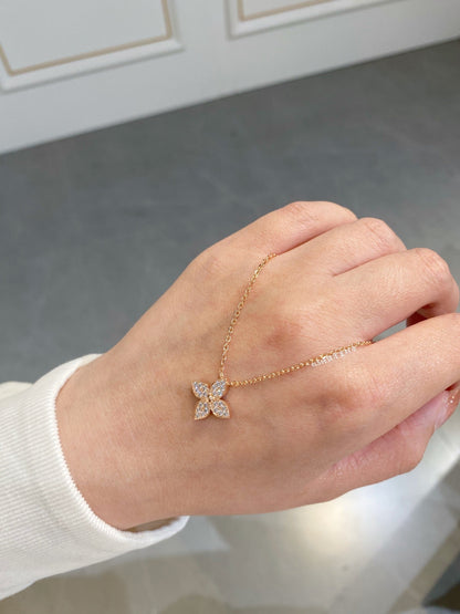 [⭐moonlume]STAR DIAMOND NECKALCE