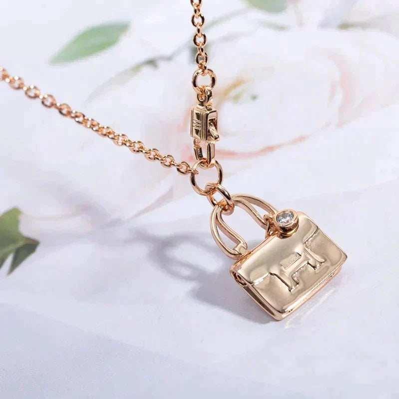 [⭐moonlume]AMULETTE PEDANT ROSE GOLD NECKLACE