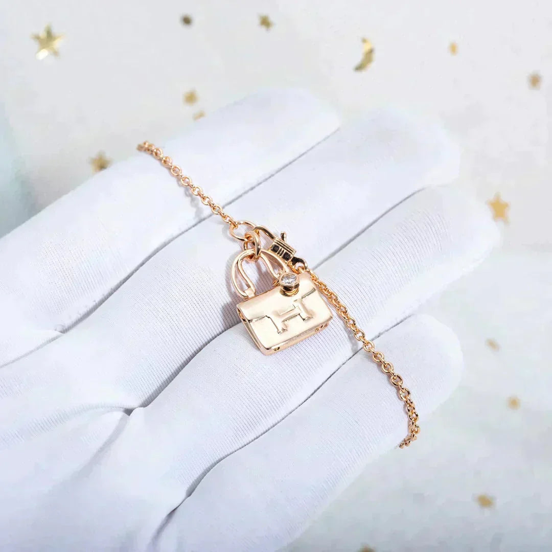 [⭐moonlume]AMULETTE PEDANT ROSE GOLD NECKLACE