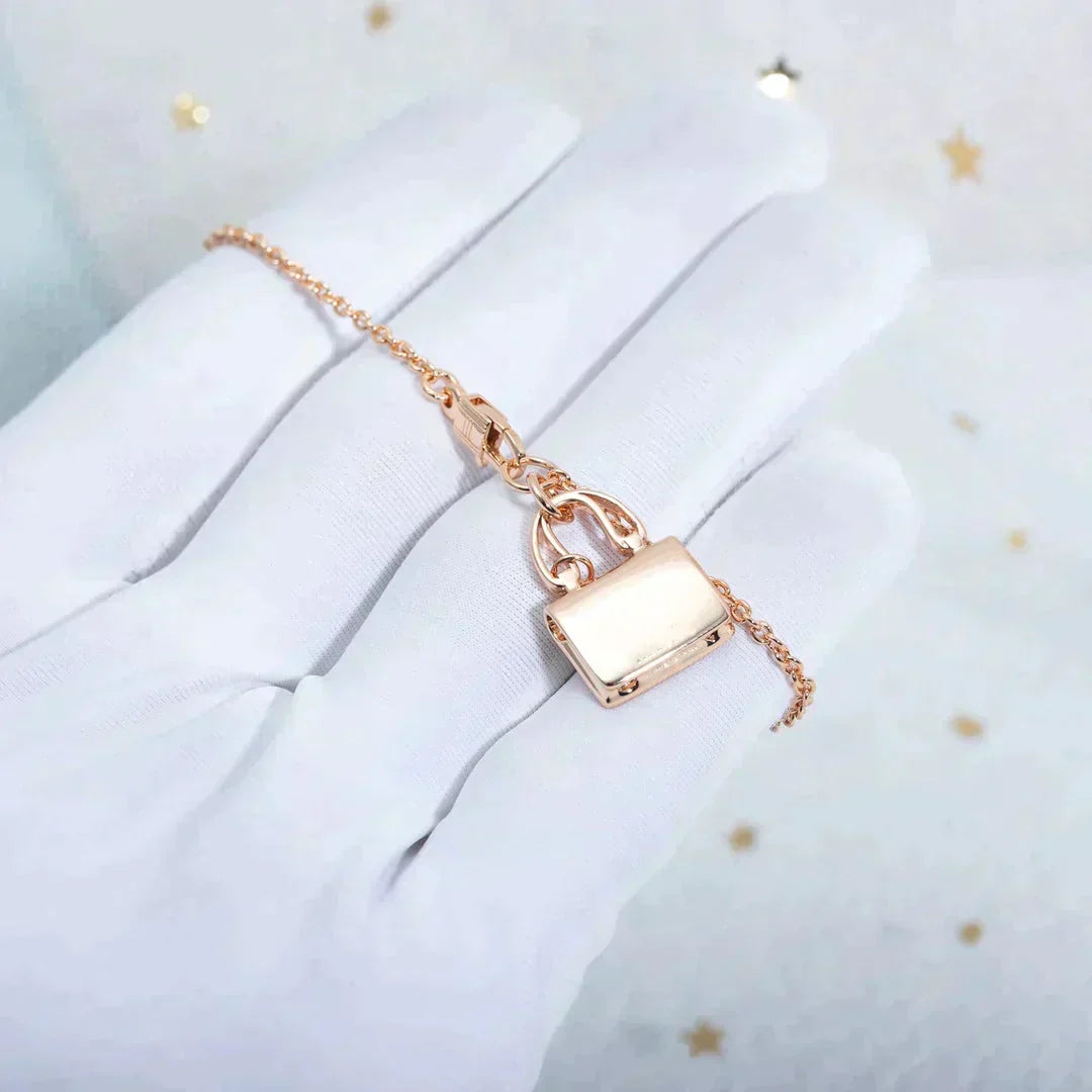 [⭐moonlume]AMULETTE PEDANT ROSE GOLD NECKLACE