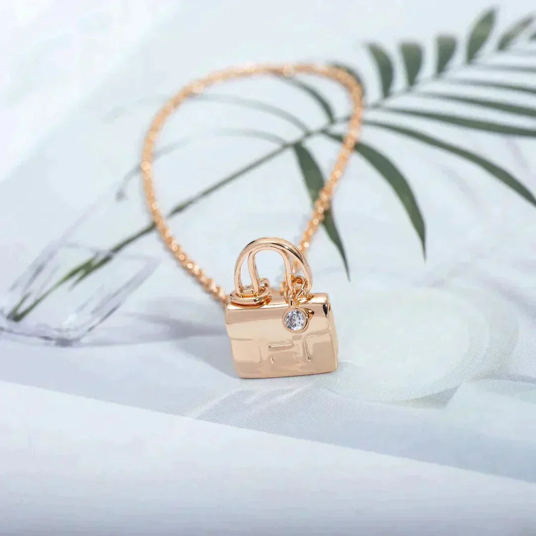 [⭐moonlume]AMULETTE PEDANT ROSE GOLD NECKLACE