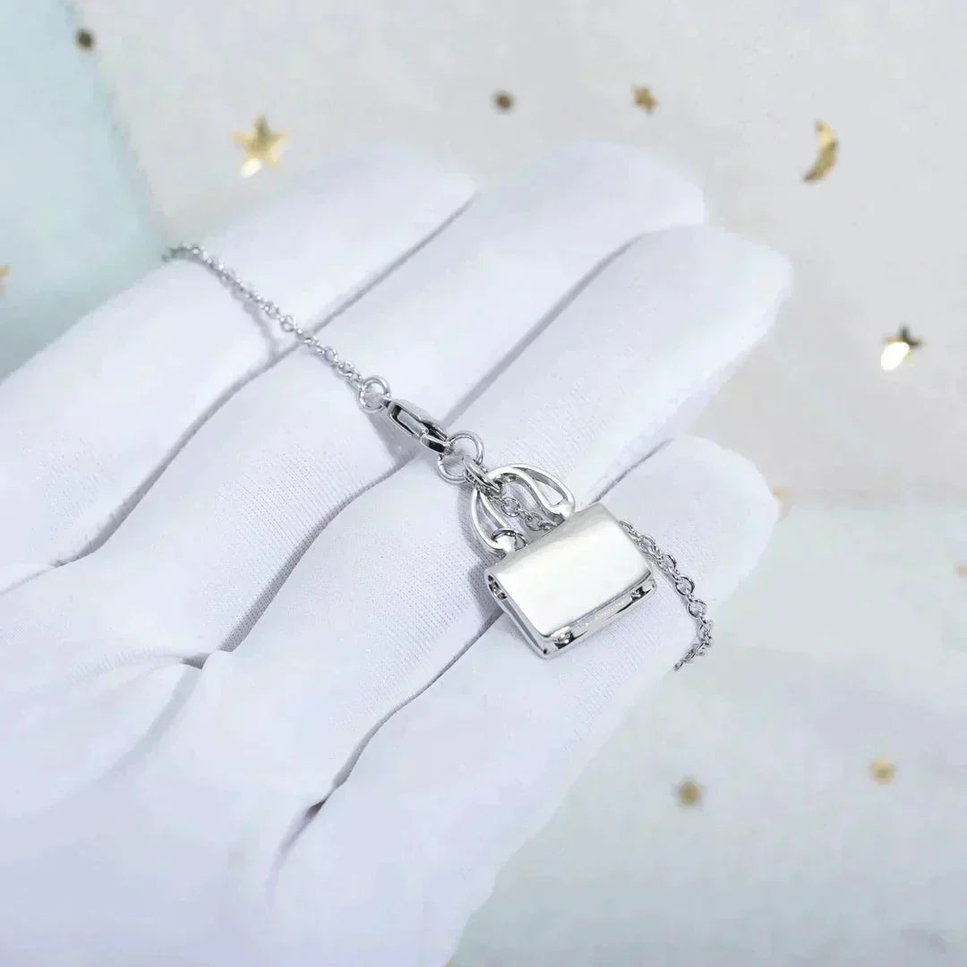 [⭐moonlume]AMULETTE PEDANT SILVER NECKLACE