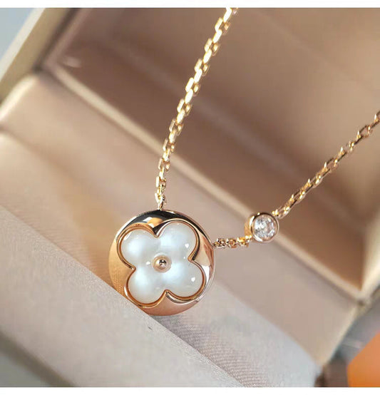 [⭐moonlume]SUN MOP GOLD 1 DIAMOND NECKLACE