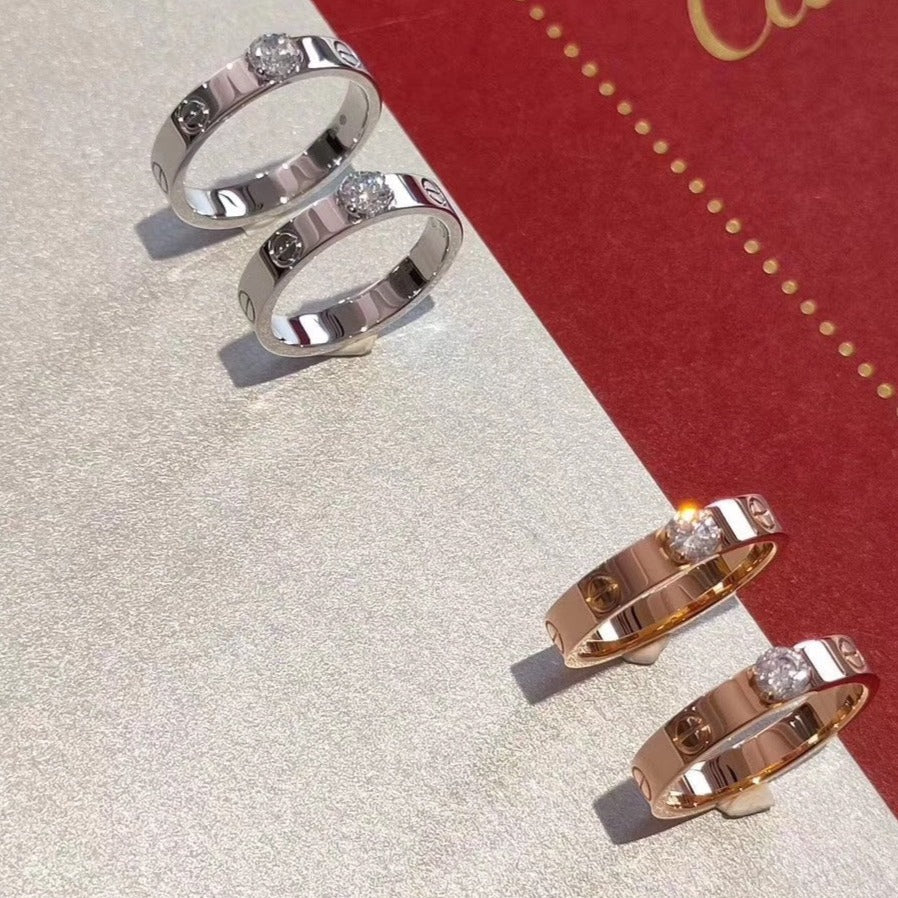 [⭐moonlume]LOVE RING 3.6MM 1 BIG DIAMOND
