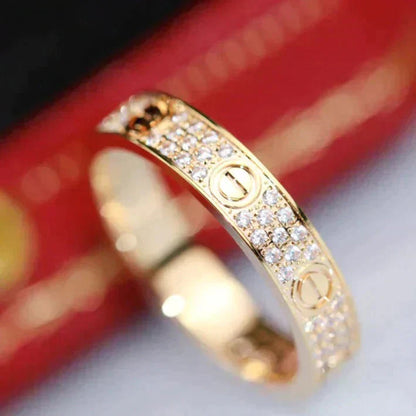 [⭐moonlume]LOVE RING 3.6MM DIAMOND PAVED