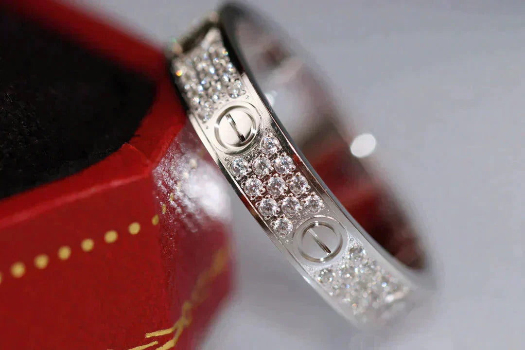 [⭐moonlume]LOVE RING 3.6MM DIAMOND PAVED
