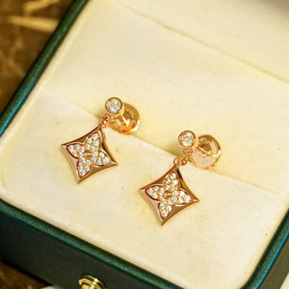 [⭐moonlume]STAR DIAMONDS EARRINGS GOLD