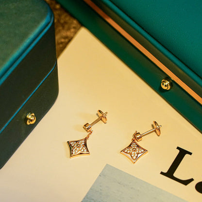 [⭐moonlume]STAR DIAMONDS EARRINGS GOLD