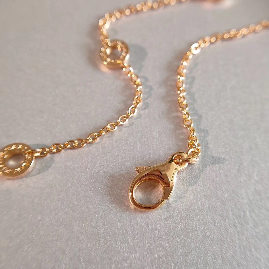 [⭐moonlume]ZERO 1 NECKLACE PINK GOLD