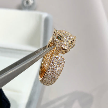 [⭐moonlume]PANTHERE PINK GOLD DIAMOND RING
