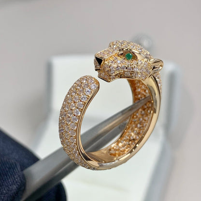 [⭐moonlume]PANTHERE PINK GOLD DIAMOND RING