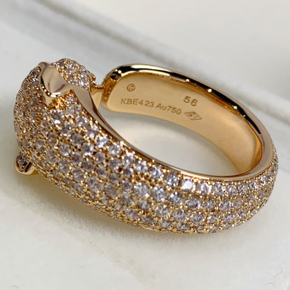 [⭐moonlume]PANTHERE PINK GOLD DIAMOND RING
