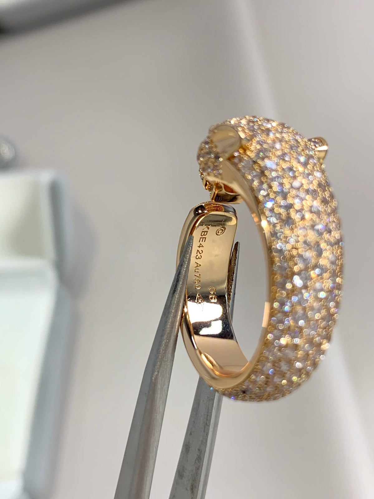 [⭐moonlume]PANTHERE PINK GOLD DIAMOND RING