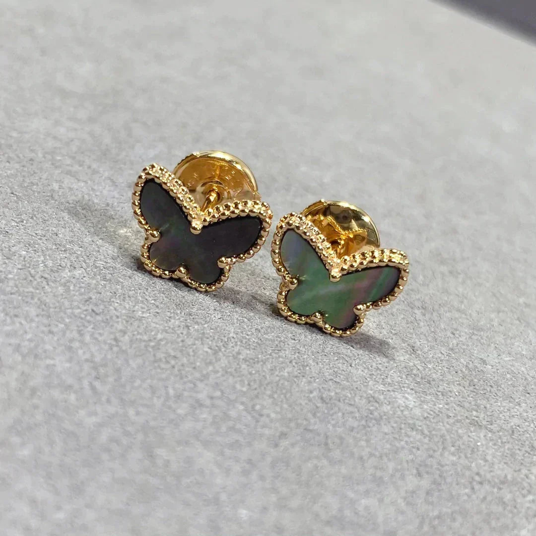 [⭐moonlume]BUTTERFLY DARK MOP  EARRINGS