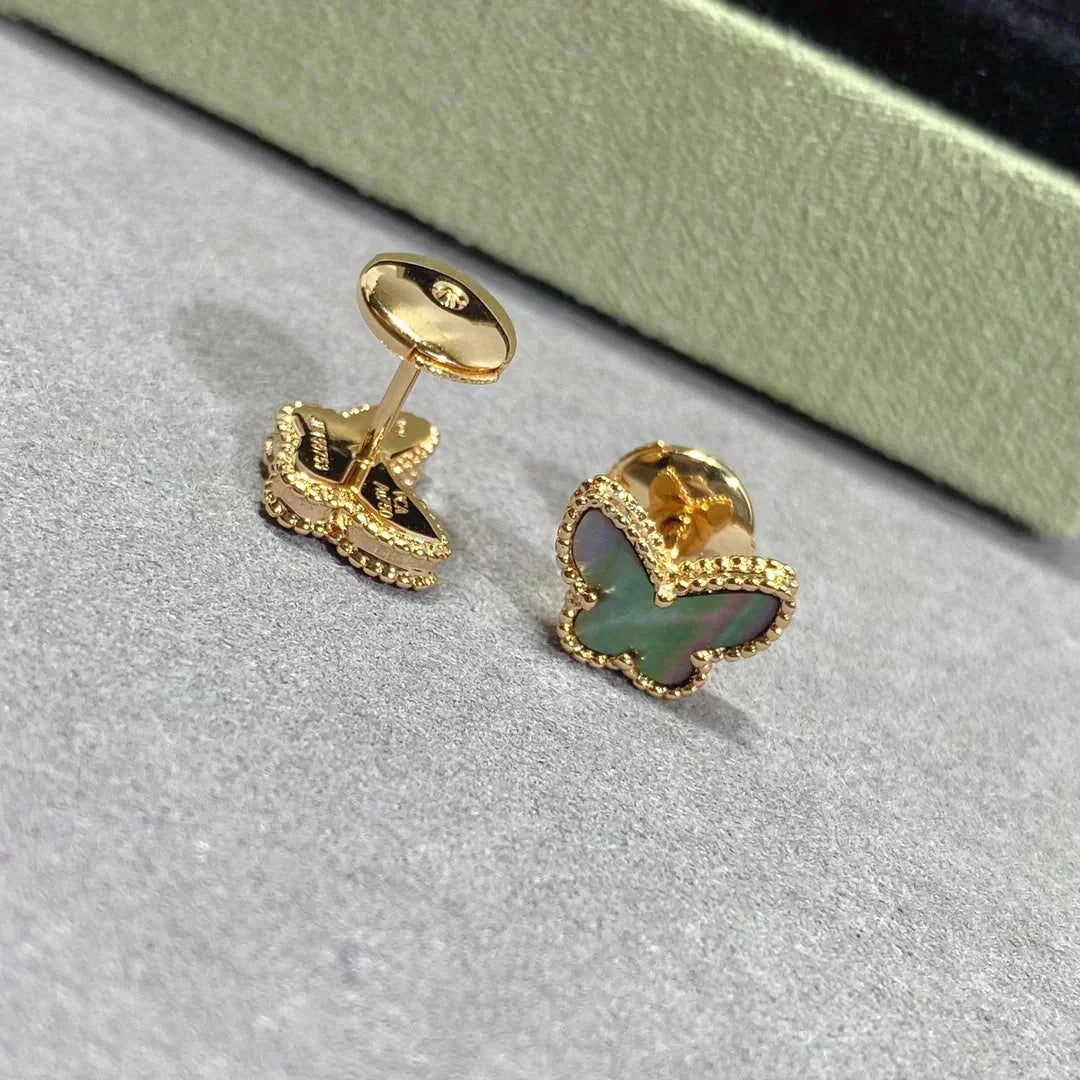 [⭐moonlume]BUTTERFLY DARK MOP  EARRINGS