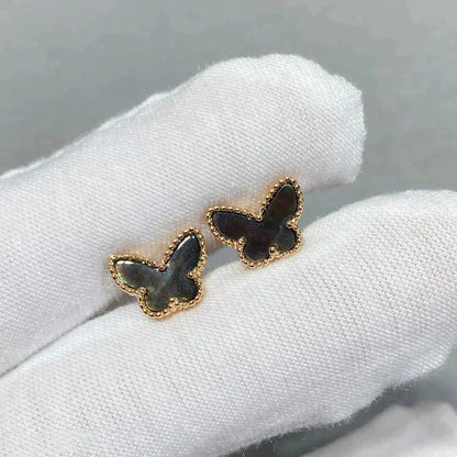 [⭐moonlume]BUTTERFLY DARK MOP  EARRINGS