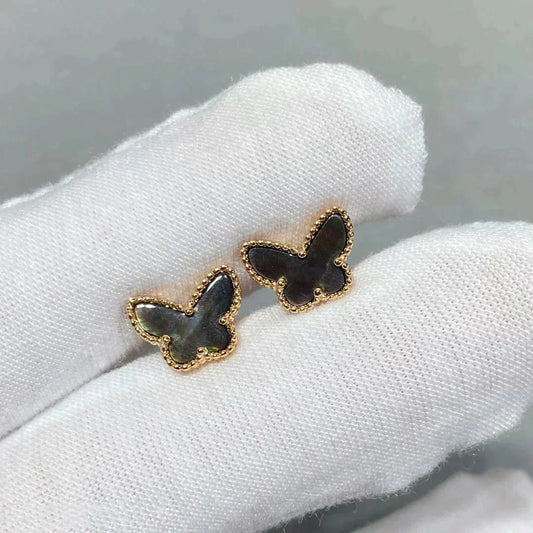 [⭐moonlume]BUTTERFLY DARK MOP  EARRINGS