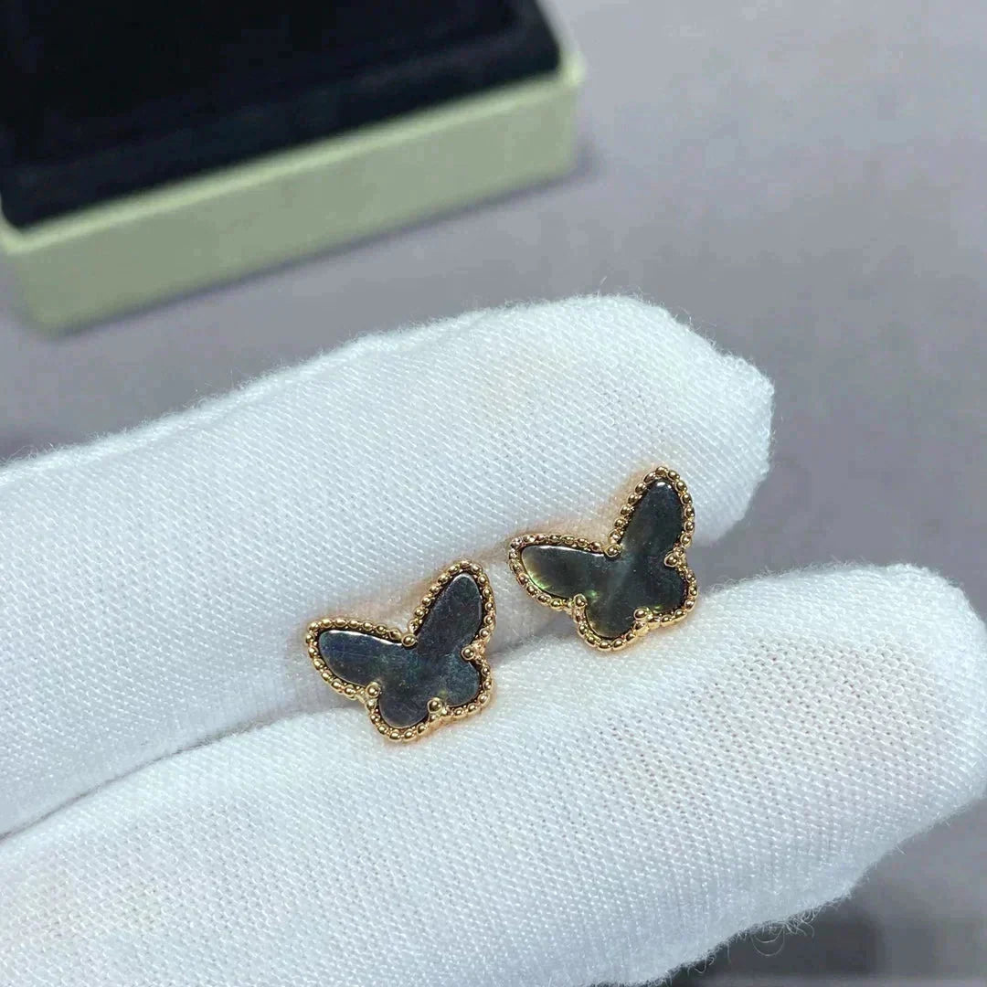 [⭐moonlume]BUTTERFLY DARK MOP  EARRINGS