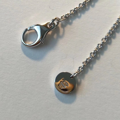 [⭐moonlume]ZERO 1 BLACK CERAMIC SILVER NECKLACE