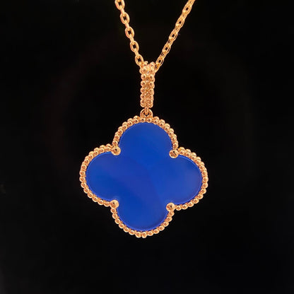 [⭐moonlume]CLOVER 25MM NECKLACE TURQUOISE ROSE GOLD